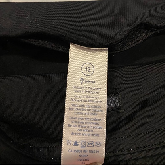 Black Ivivva by lululemon leggings - Picture 3 of 5